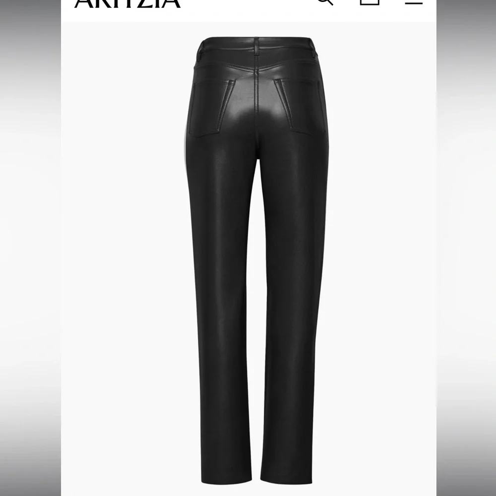 Aritzia Melina pant size 6 black regular length - Picture 6 of 7